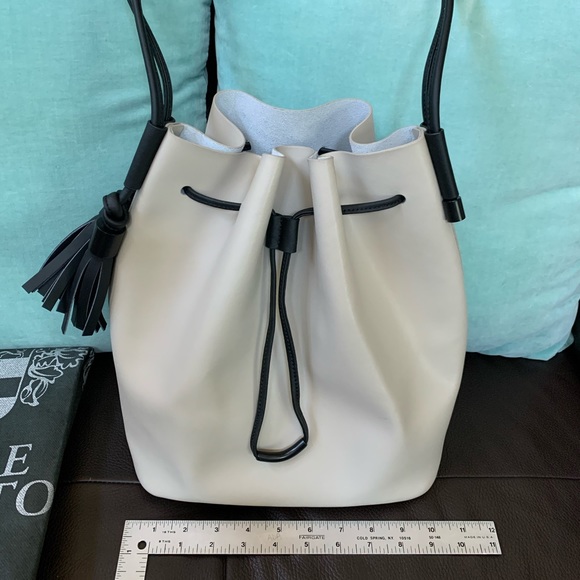 Vince Camuto leather drawstring tote - Picture 2 of 7